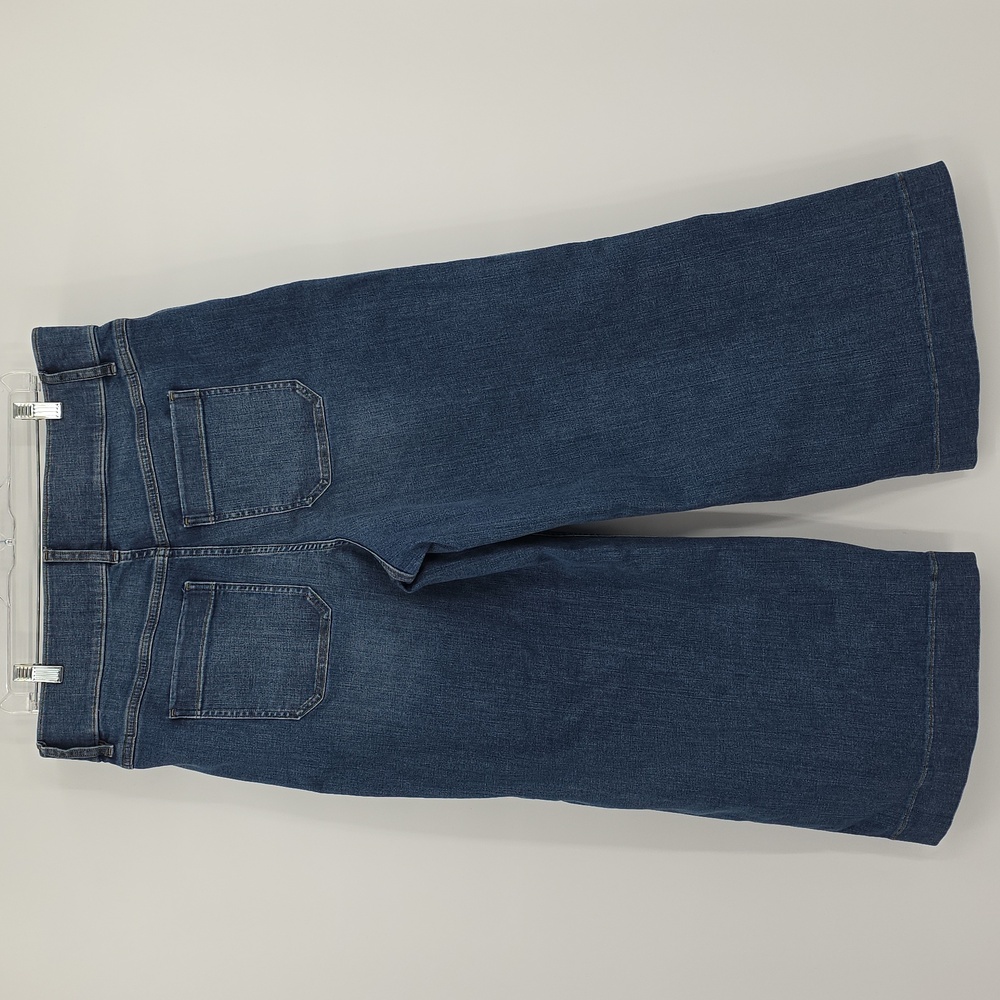 SPANX Every Wear Cropped Wide Leg Jeans with Patch Pockets Blue Size 1X - Picture 4 of 8